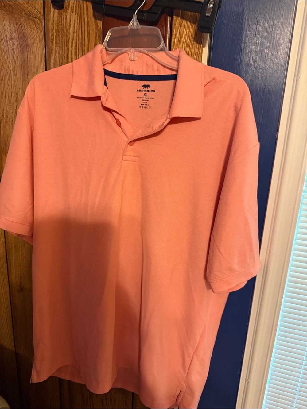 Men's Coral Polo Shirt - XL